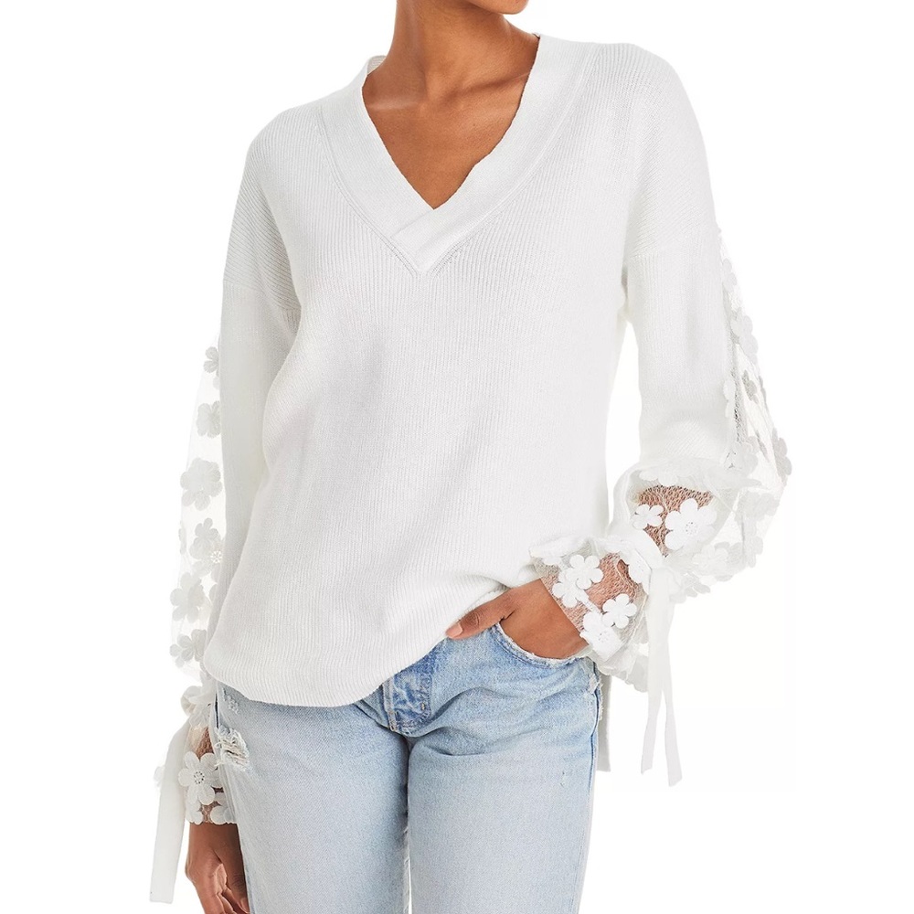 French connection floral sweater large